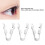 3Pcs Eyelash Curler ABS Plastic Easy Hold Portable 3