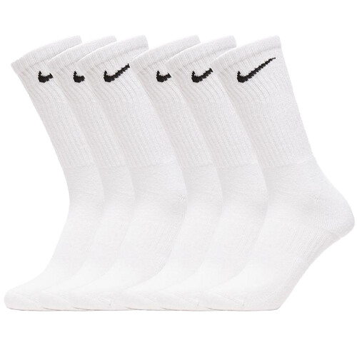 Nike (UK 8-11, White (6PK)) Nike Socks Everyday