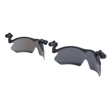2 piezas Gorra Clip UV400 Polarizada Negro Gris