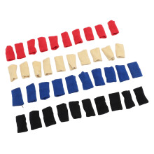 40 piezas de mangas de nylon para dedos Rojo-Azul-Negro-Beige
