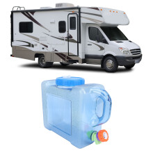Serbatoio d'acqua da 5 L per camper in PC trasparente 290x240x130mm