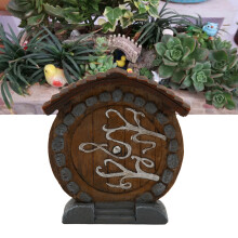 Statua Porta Fatina in Resina 10,3x9,9x2,5cm Decorazione Minigarden/Sala