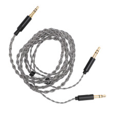 3.5mm to Dual Headphone Cable 3.9FT Silver Plated Copper 4-Strand