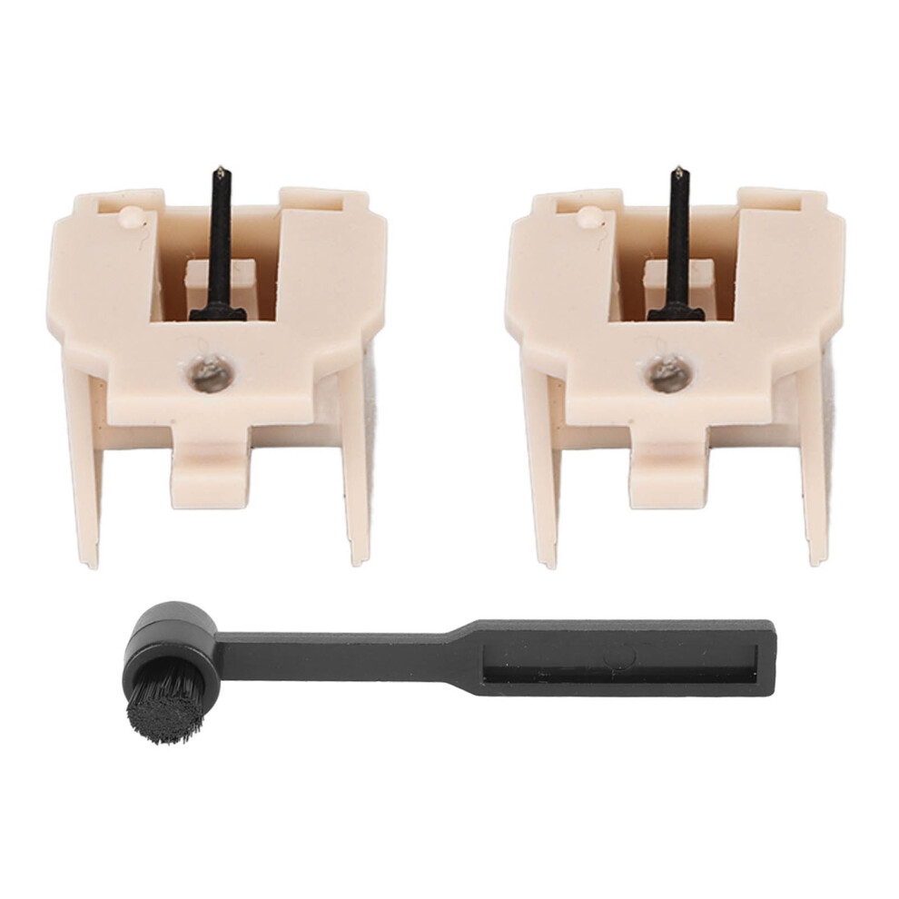 2Pcs Turntable Needle Replacement Stylus With Brush For At Lp60 & More 5041388192289