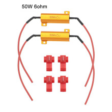 Fog Lamps Decode Interior Cable Wiring LED Error Wiring Resistance Load Resistor Turn Signal Headlight Load Resistor 50W 6 ohm