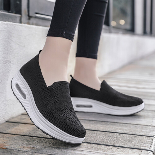 (Black, 35) Damen Atmungsaktive Mesh Wanderschuhe