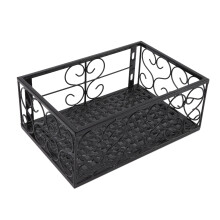 Thickened Iron Balcony Flower Pot Stand 30x20x12cm for Railing