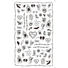 (F793) Halloween Nail Stickers for Party Manicure