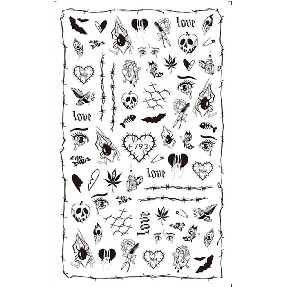 Dachuang Beauty (F793) Halloween Nail Stickers For Party Manicure