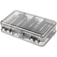 Jewellery Storage Box with 10 Compartments, Double Layer Transparent PS Organiser, Hanging Holes for Wall Mount, Portable for Small Items