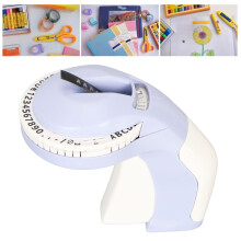 Manual Embossing Label Printer 47 Characters 3D Portable 2 Tape Rolls