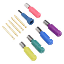 Ensemble de 6 pièces : dénudeur et torsadeur de fils, tige de 1/4 po, 1,5-10 mm²