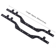 2 Stück Metall-Chassis-Träger für WPL C34 C34K C34KM 1/16 RC-Auto Schwarz