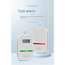 Portable Household Gas Alarm Natural Gas Detector LCD Display Independent Combustible Gas Alarm EU Plug