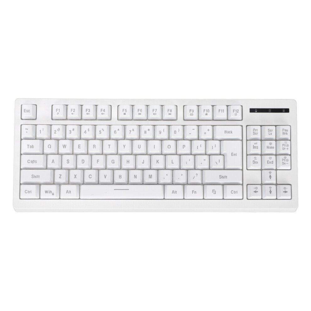 87 Keys Wireless Rgb Mechanical Keyboard Â 1800Mah, 2.4G White 3561388207742