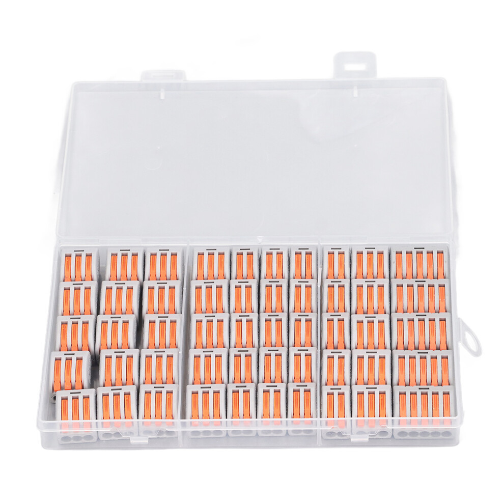 50Pcs Quick Connect Terminals Kit 32A 2-4Mmâ² Wire Connectors 5081388207309