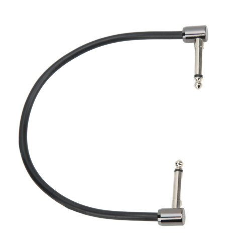 Cavo patch per chitarra pedale 30 cm metallo nero