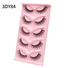 (3DY84) 5 Pairs Thick False Eyelashes for Party Wedding