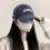 (Gray) Unisex Baseball Cap with Letter Pattern 1