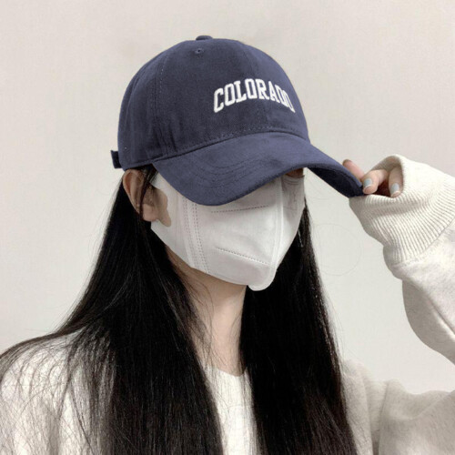(Gray) Unisex Baseball Cap with Letter Pattern