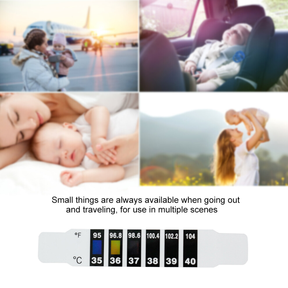20pcs Adults & Kids Forehead Thermometer Strips, 35-40, PET, 9x1.6cm