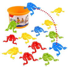 20pcs Jumping Plastic Frog Bounce Fidget Classic Toy kid Stress Relief Toy kid Birthday,Family Party Game Toy Discounts Prizes