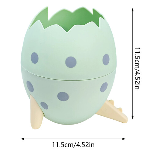 (Green) Dino Egg Trash Bin - Office Kitchen Decor