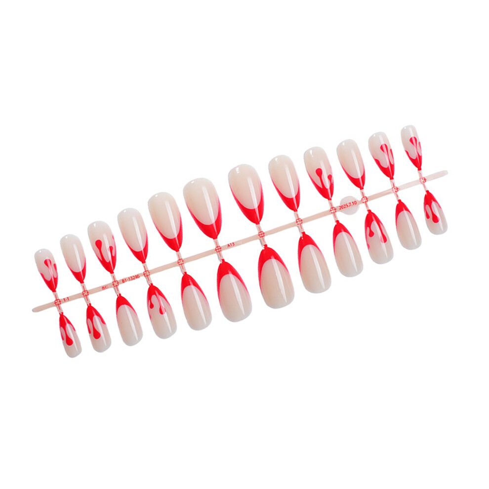 Zhouq-Outdoors 24Pcs Halloween Press-On Nails For Girls