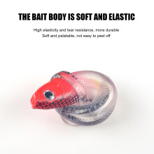 (1 Red Head And Black Back 5.6g) Bass Trout Swimbait - Soft Plastic Fishing Lure