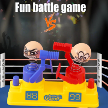 Fun Hammer Strike Little Man Double Fight Battle Game - Red/Blue Desktop Battle Person Toy for Parent-Child Interactive PK