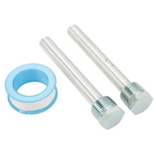 2 Stück Anodenstab-Set Blaues Zink Magnesium 1/2 Zoll NPT für Wohnmobil-Warmwasserbereiter