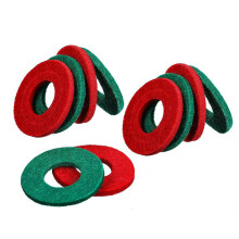 10pcs BC2127 Auto Vehicle Battery Protective Ring Mat Thick Felt Anti Corrosion Pad Automobiles Parts Accessories