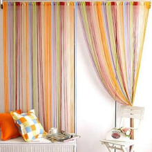 100x200cm Wall Panel Fringe Multi-Color Window Room Divider Thread Curtains for Living Room Door Wall Window