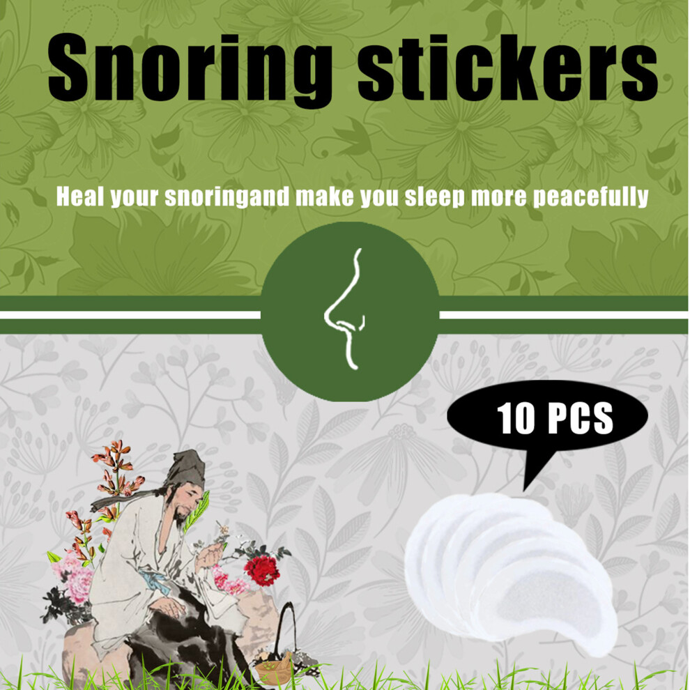 South Moon 10Pcs Snoring Stickers Safe Non-Irritating for Peaceful Sleep