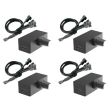 4X PWM-Hastighetsregulator 4-Stifts PWM-Fläktregulator PWM-Regulator USB TYPE-C Strömförsörjning DIY Vattenkylare Alternativ A