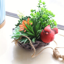 (Nesttopf) 1 Stk. Hängender Blumentopf für den Garten mit Sukkulenten-Pflanzendekoration
