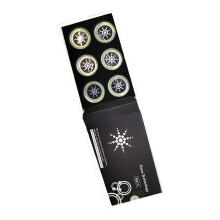 EMF Protection Stickers for Phones & Computers, 6 pcs Silver