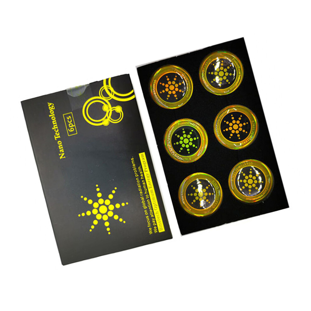 6Pcs Emf Protection Cell Phone Stickers Anti-Radiation For Mobile & Computers 9421388219456