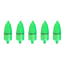 5Pcs LED Fishing Night Light Plastic Fishing Tackle Bells Luminous Fishing Light Fishing Accessories for Night Fishing