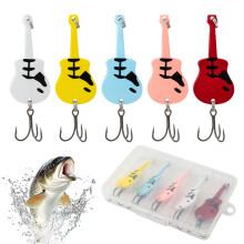 5pcs Metal Spoon Spinner Fishing Lure with Treble Hook Fishing Wobblers Hard Bait for Trout Perch Pike Bass