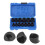 Ensemble d'extracteurs d'écrous et de boulons à percussion 3/8 po CrMo noir 1