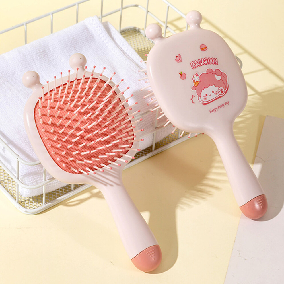 Roc-Electron Unisex Pink (Pink) Cartoon Scalp Massage Hair Comb Anti-Static Air Cushion Hair Comb For Home And Salon Hair Styling Use