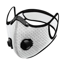 (White) Cycling Mask with Charcoal Filter - Outdoor Sports