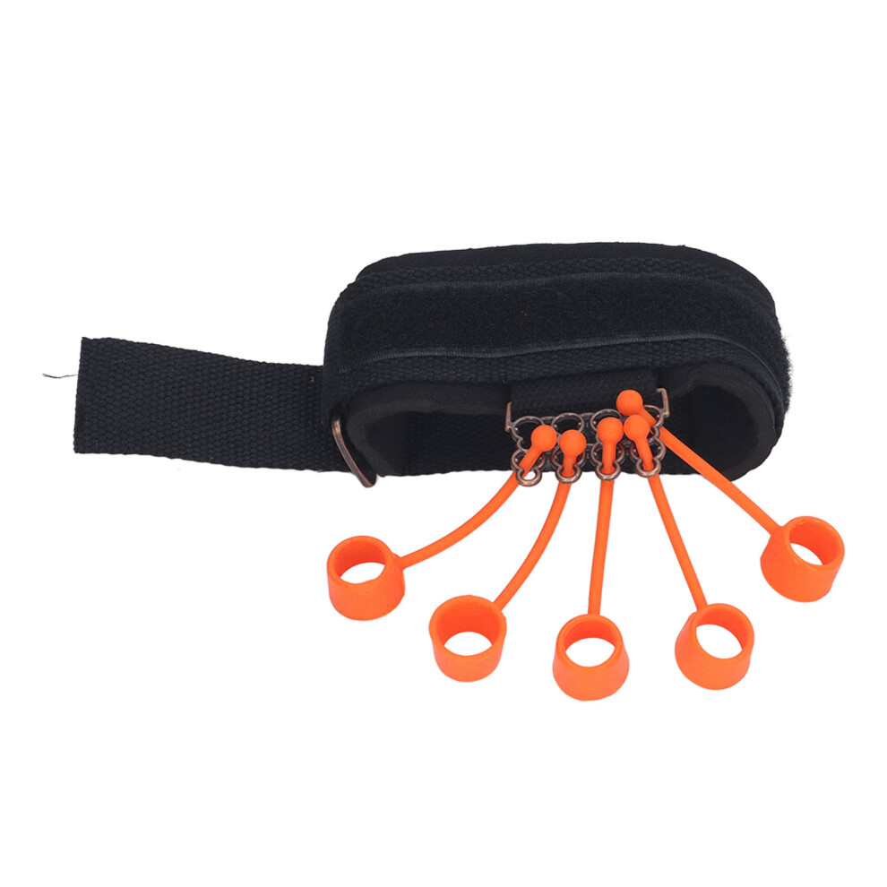 Finger Strengthener Hand Grip Trainer with 5 Silicone Rings 75lbs Capacity