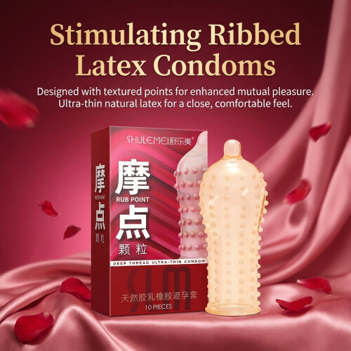 Ribbed & Dotted Ultra Thin Condoms 10pcs