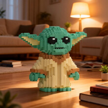 Autorisiertes 1 Stk. Yoda Meister Jedi Star Wars Lustiges Design Baustein Montagespielzeug Neujahrsgeschenk für Star Wars Fans
