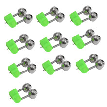 10PCS Rod Tip Clamp Fishing Pole Fish Bite Lure Alarm Fishing Bells Fishing Accessory Gifts 2024 Alert Twin Bell Ring Clip