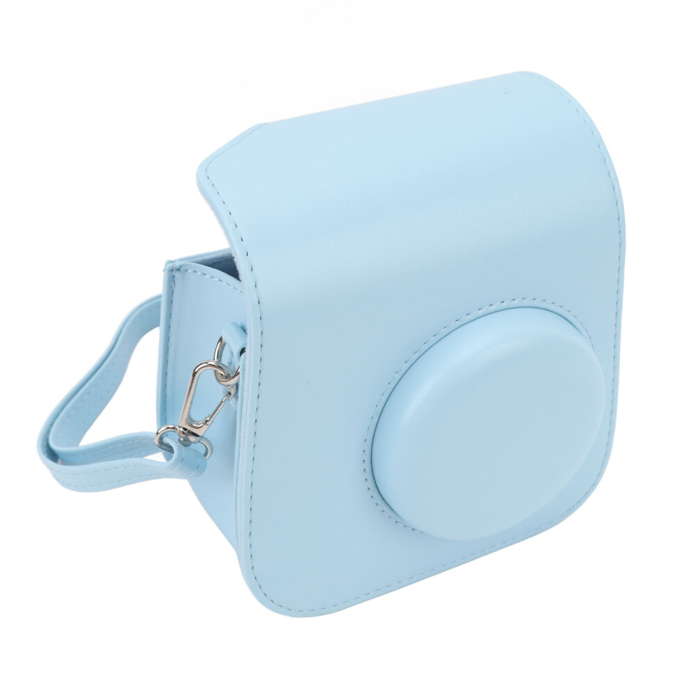 Vintage Pu Leather Camera Bag For Mini7+ Scratch-Resistant Protective Case Blue 5051388217646