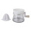 Spremiagrumi manuale portatile bianco 11.82oz 1