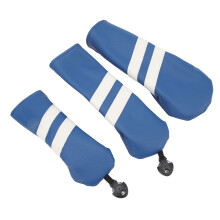 Coque de protection pour tĂŞte de club hybride rotative PU Wood Fairway - Bleu, 3 tailles